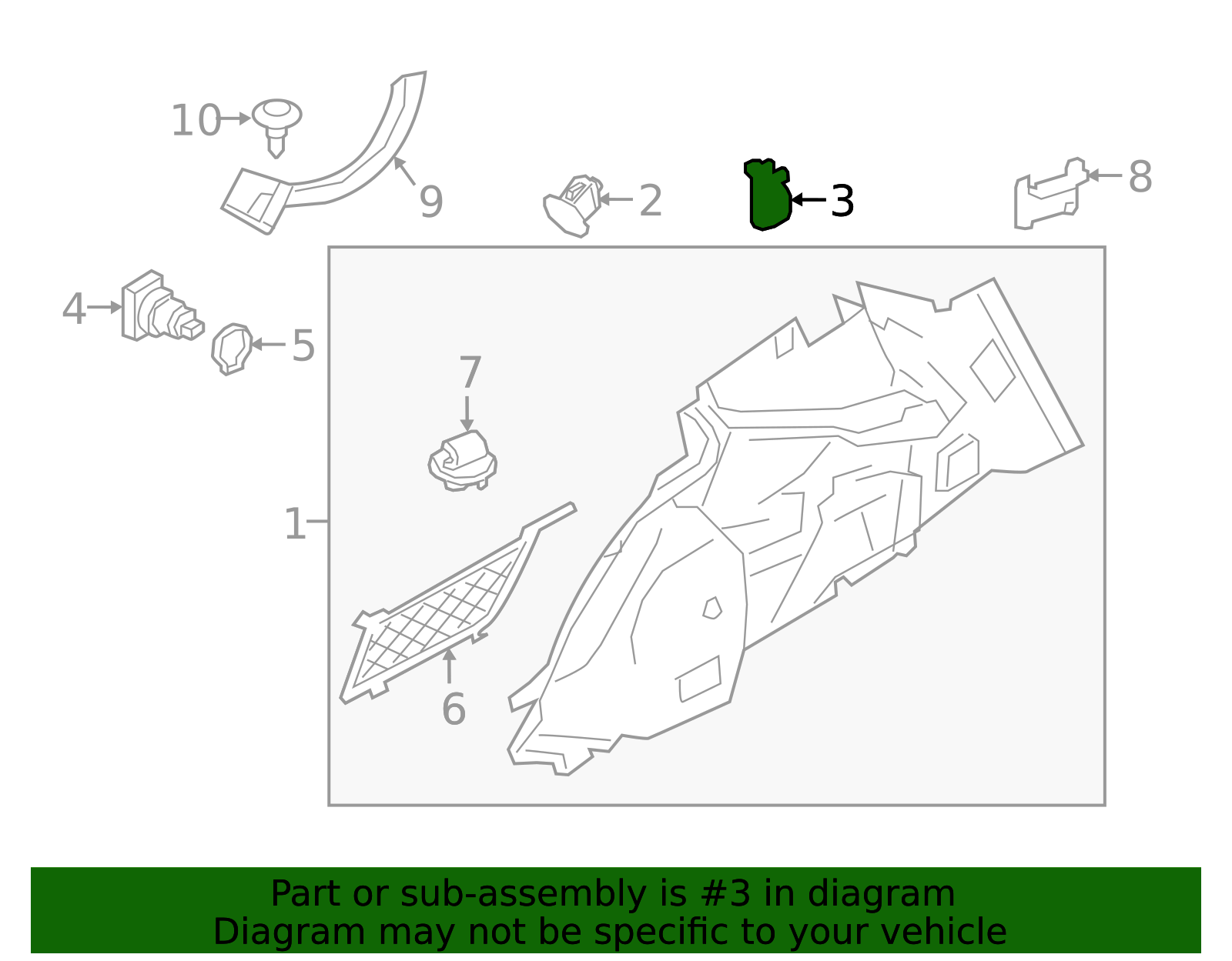 Genuine Trunk Side Trim Hook for 2017-2025 Volvo | Part# 39835508 ...