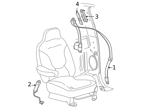 Seat Belt for 2015 Ford Expedition #2