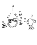 1XX18SZ6AB - Steering: Steering Wheel Bezel, Back for Mopar Image