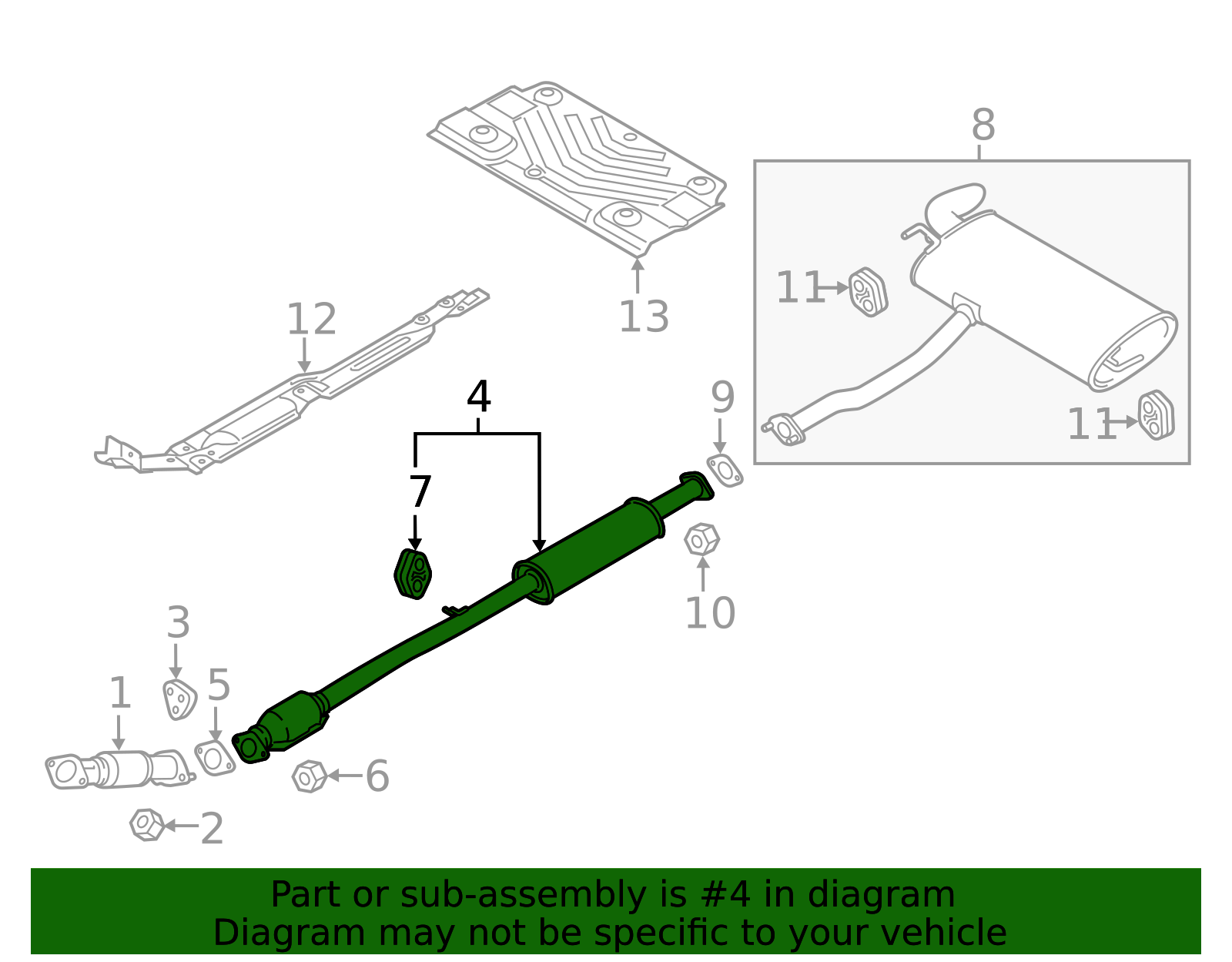 2014-2015 Hyundai Tucson Intermediate Pipe 28600-2S840 | OEM Parts Online