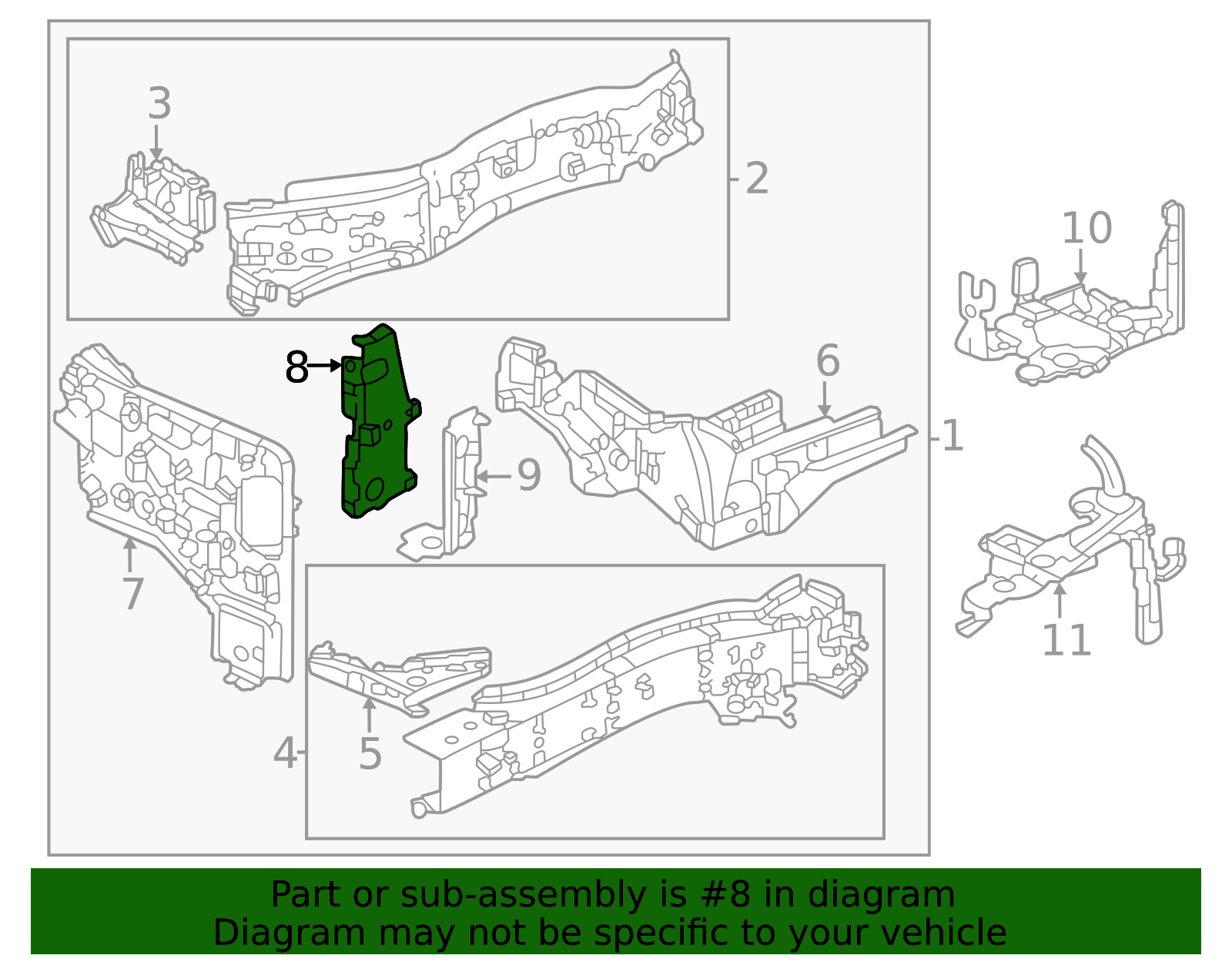 60822-TPG-A00ZZ - Plate R Front Side Frame - 2020 Honda CR-V | Genuine ...