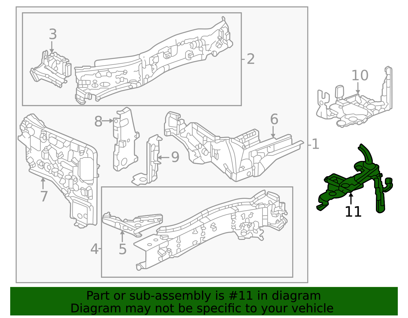 60635-3A0-A00 - 2023-2025 Honda CR-V - Lower Support | Genuine Honda Parts