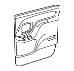 15706260 - Body: Rear Door Trim for Chevrolet: C2500, C3500, K2500 Pickup, K3500 Pickup | GMC: C2500 Pickup, C3500 Pickup, K2500 Pickup, K3500 Pickup Image