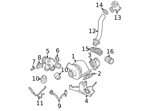 Turbocharger, Supercharger & Ram Air for 2001 Ford F-250 Super Duty #0
