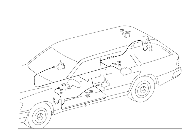 1245408309 - Electrical System: Line for Mercedes-Benz Image image