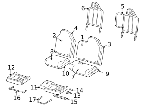 Front Seat Components for 1998 Mazda B3000 #4