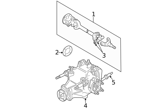 Axle & Differential for 2001 Jaguar XK8 #0