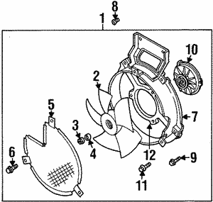 Condenser Fan for 1999 Isuzu VehiCROSS | Isuzu Parts Center