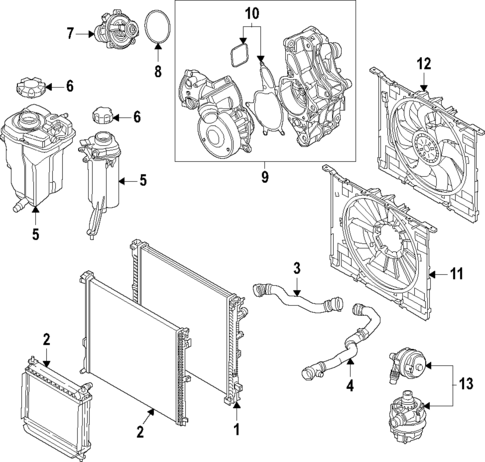 Radiator & Components for 2023 BMW M3 #1