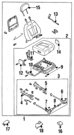 HG885710029 - Body: Seat Assembly for Mazda: 929 Image