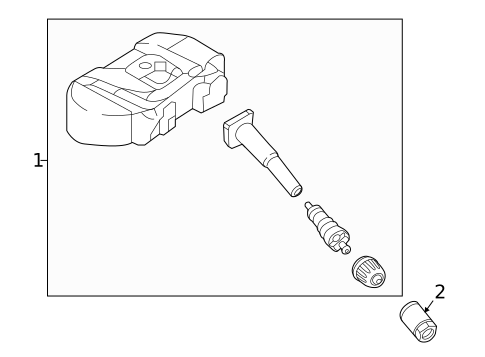 Tire Pressure Monitor Components for 2021 Hyundai Venue #0