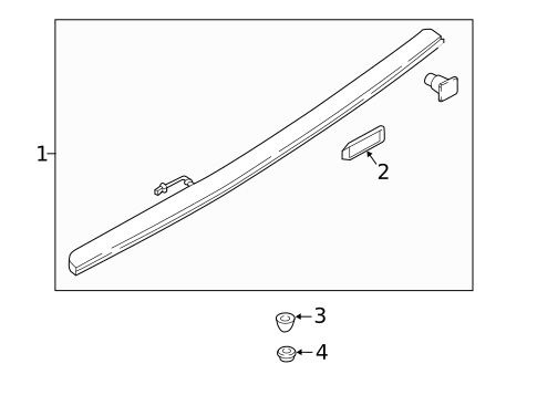 High Mounted Stop Lamp for 2021 Audi RS5 #0