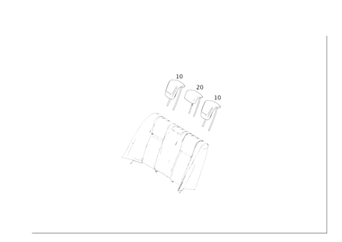 Head Restraint for 2016 Mercedes-Benz GLE450 AMG #0