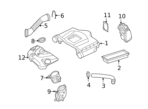 Throttle Body for 2009 Mercedes-Benz S 550 #0