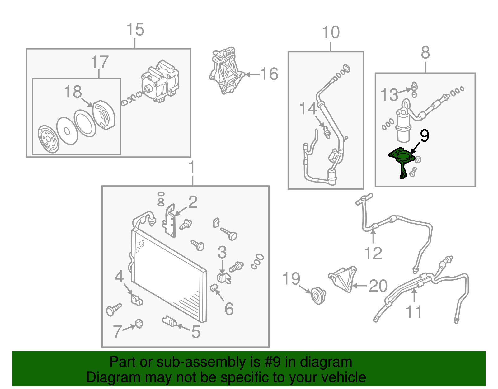 Dehydrator Bracket - Nissan (92135-7B010)