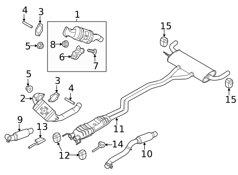 Exhaust Components for 2021 Lincoln Nautilus #0