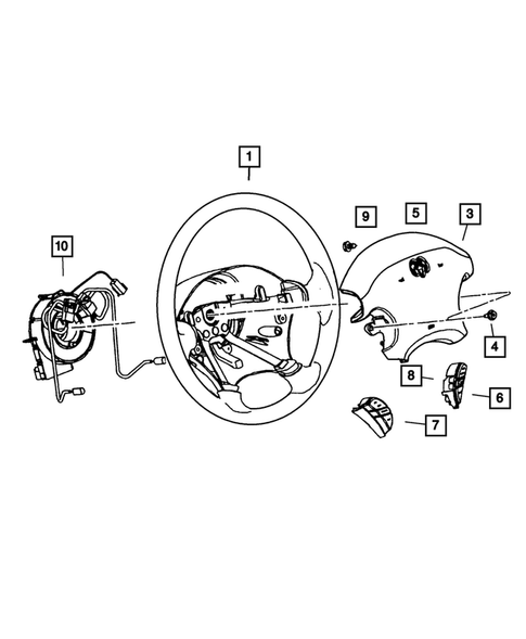 Steering Wheel for 2002 Dodge Stratus #0