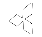 7415A733 - Body: Ornament for Mitsubishi Image
