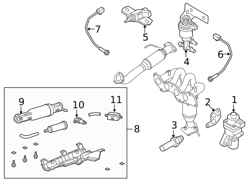 Emission Components for 2009 Mazda Tribute #0