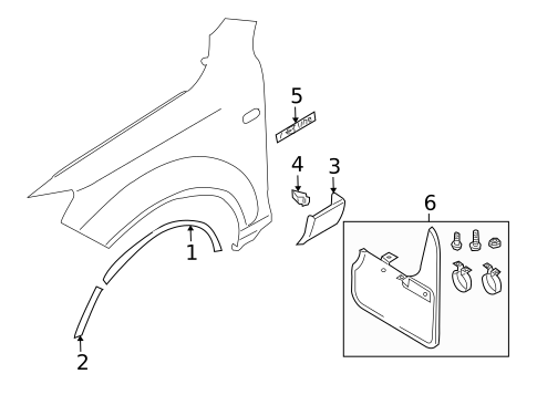Exterior Trim - Fender for 2009 Audi Q7 #0