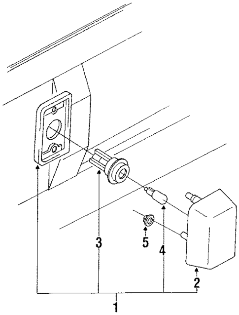 License Lamps for 1991 Toyota Corolla #3