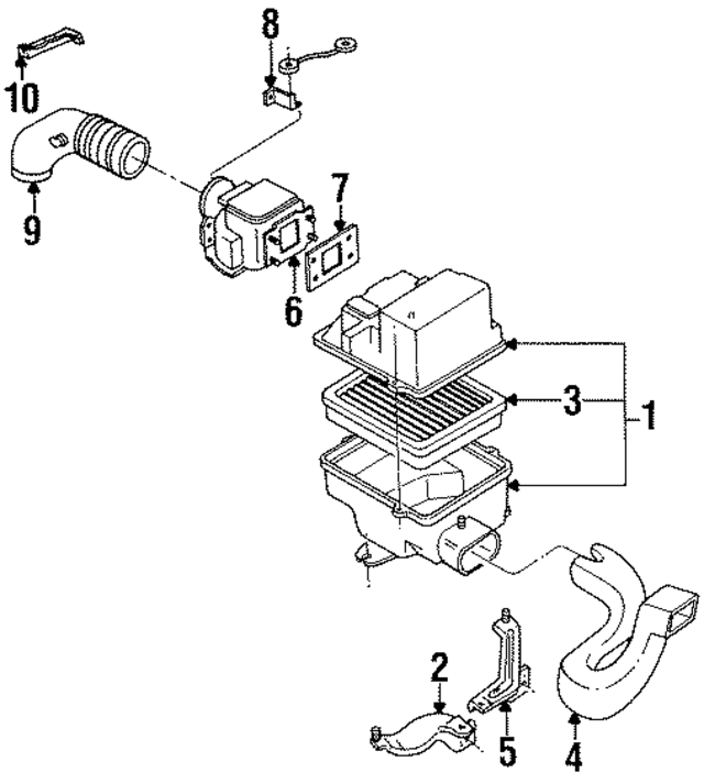 E9JY9600B - Engine: Air Cleaner Assembly for Mercury: Capri Image