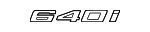 51147415340 - : Nameplate for BMW: 640i xDrive Gran Turismo Image