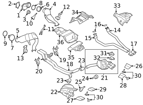 Exhaust Components for 2017 Porsche Macan #0
