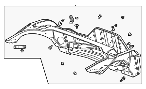 2020-2022 Chevrolet Corvette Lower Frame 85515349 GM | GMPartsDirect.com