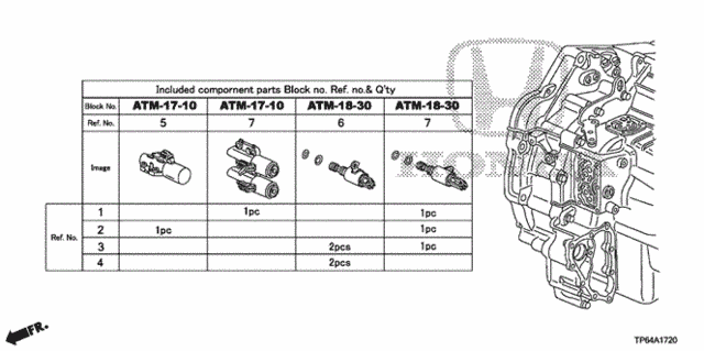 AT Solenoid Valve Set (L4) for 2012 Honda Crosstour #0