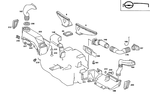 1268300119 - Heating and Ventilation: Defroster Vent for Mercedes-Benz Image