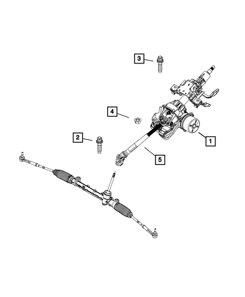 Steering Column and Intermediate Shaft for 2019 Fiat 500X #1