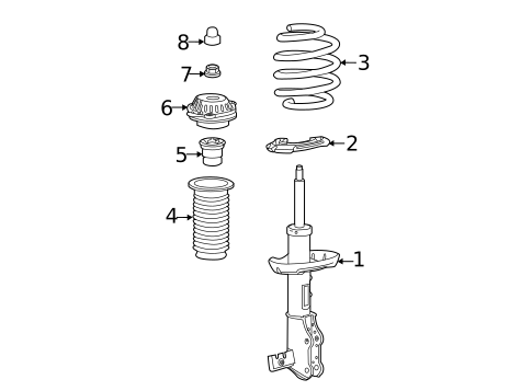 Struts & Components for 2021 GMC Terrain #0