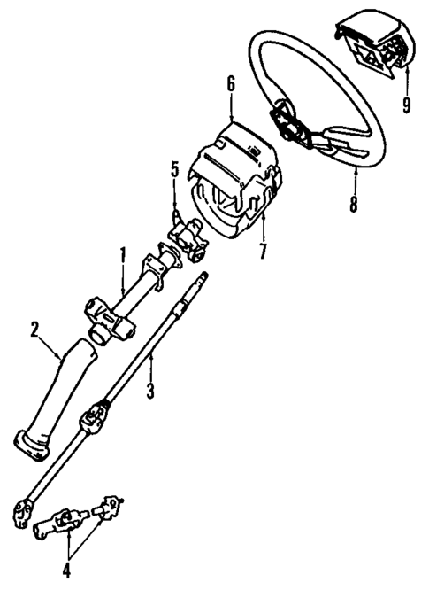 Steering Wheel & Trim for 1986 Toyota Van #0