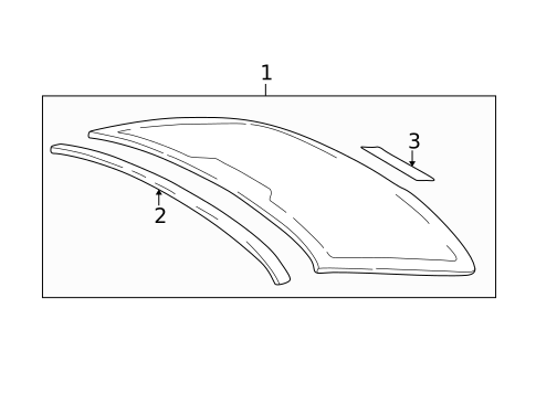 Glass & Hardware - Back for 2006 Volvo S80 #0