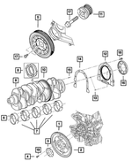 4471933 - 2.8L Turbo Diesel; Engine: Flexplate Or Flywheel Backing Plate for Mopar Image