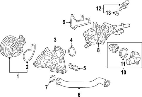 Water Pump for 2024 Honda Civic #0