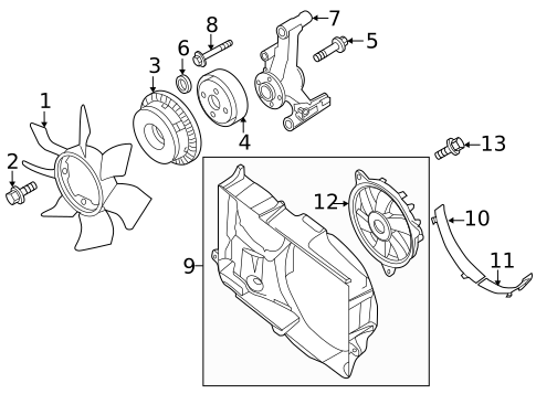 Cooling Fan for 2014 Nissan NV3500 #0
