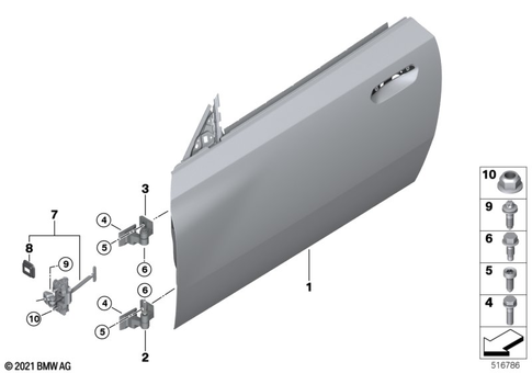 Door, Front for 2023 BMW M240iX #0