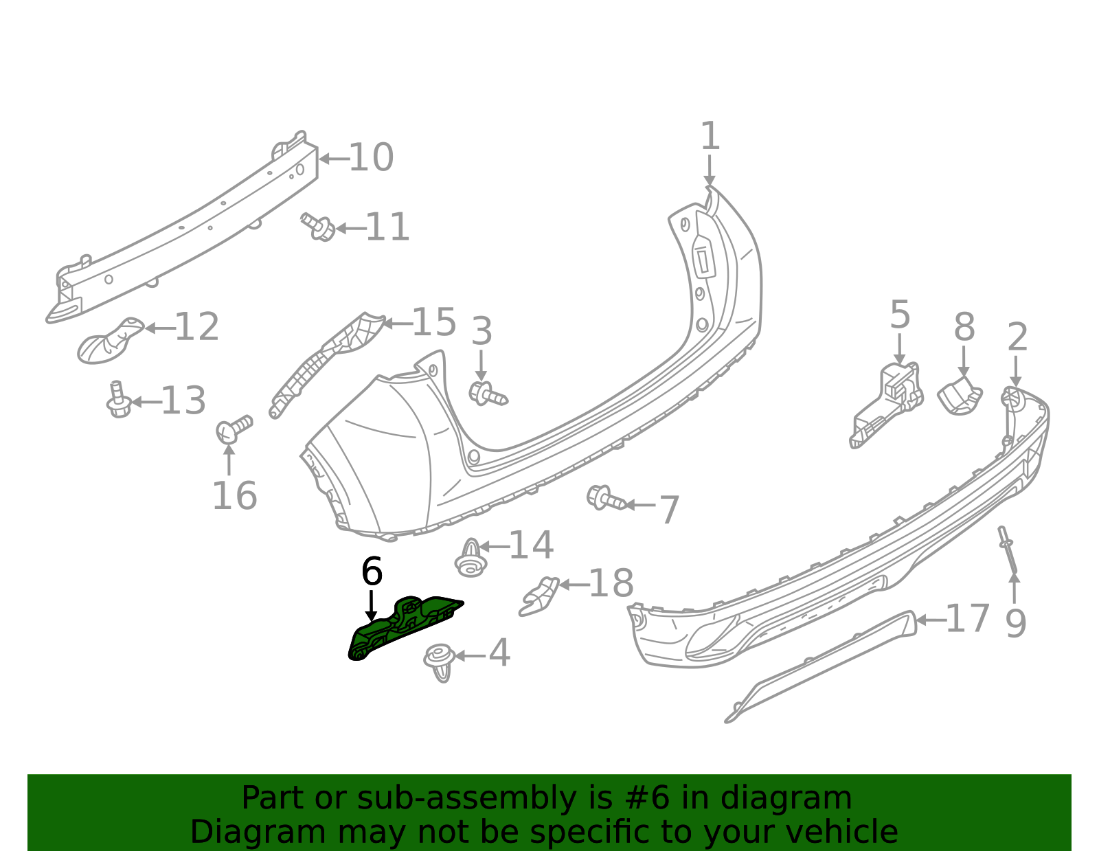 2018-2020 Mitsubishi Eclipse Cross Bumper Bracket 6410D387 | Mitsubishi ...