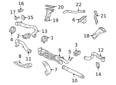 Ducts for 2003 Dodge Sprinter 3500 #0
