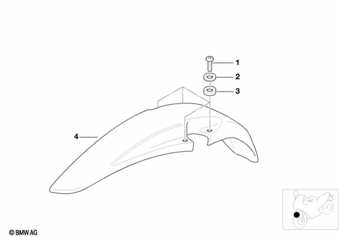 Front Wheel Fender for 1993 BMW-Motorrad R 100 GS #1