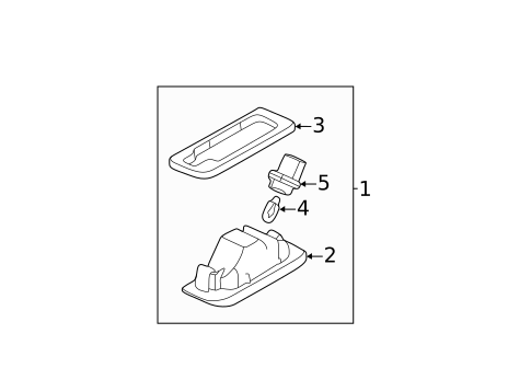 License Lamps for 2025 Mitsubishi Outlander Sport #0