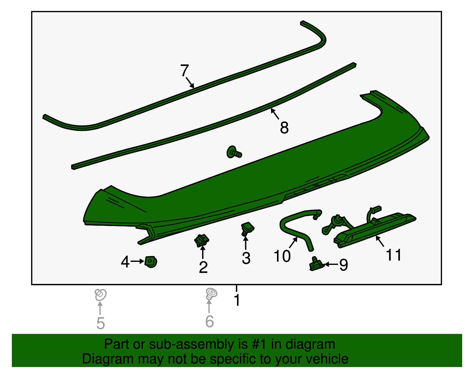 2016-2020 Buick Encore Rear End Spoiler 42692609 | Capital Chevy Parts