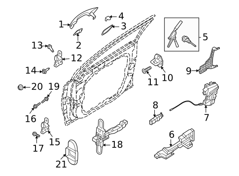 Lock & Hardware for 2024 Kia Sorento #0
