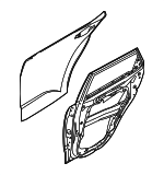 77004K0000 - Body: Door Shell for Kia: Soul Image