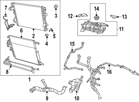 Radiator & Components for 2025 Ram 1500 #0