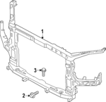 64101S9000 - Body: Radiator Support for Kia: Telluride Image