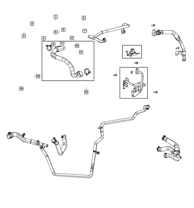 4893763AE - Cooling: Coolant Tube for Mopar Image image