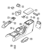 5072906AA - Instrument Panel and Radios and Consoles: Floor Console Lid Hinge for Mopar Image